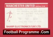 Manchester United v Coventry City 1987 – Football Ticket