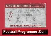 Manchester United v Manchester City 1987 – Football Ticket