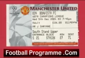 Manchester United v Boavista 2001 – Football Ticket