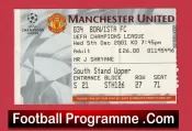 Manchester United v Boavista 2001 – Football Ticket