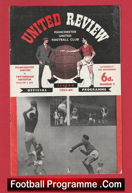 Manchester United v Tottenham 1963 - Man Utd 1960s - Image 2