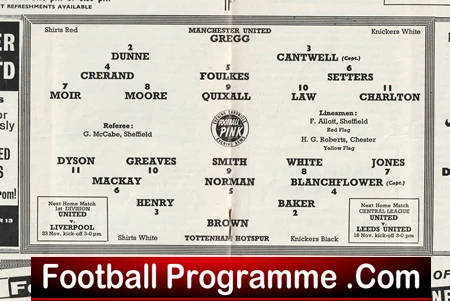 Manchester United v Tottenham 1963 - Man Utd 1960s - Image 3