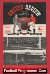 Manchester United v Tottenham 1957 – Man Utd Busby Babes + Token