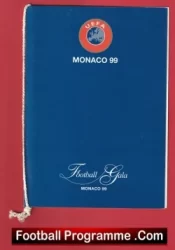 Lazio v Manchester United 1999 – Super Cup Final VIP Menu Monaco