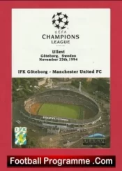 Gothenburg v Manchester United 1994 – itinerary Sweden