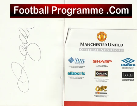 Manchester United David Beckham Autograph Signed Man Utd Ticket Wallet - Image 3