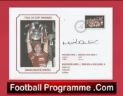 Manchester United Mike Duxbury Royal Mail Signed First Day Cover FDC