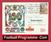 Manchester United Brian McClair Autographed Signed FDC Man Utd v Man City 1990