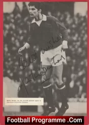 Manchester United Martin Buchan Autographed Signed Picture Man Utd