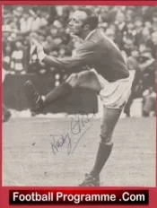 Manchester United Nobby Stiles Autograph Signed Picture Man Utd World Cup Winner