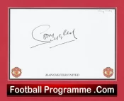 Manchester United Sammy McIlroy Autograph Card Man Utd 1980s