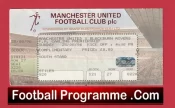 Manchester United v Blackburn Rovers 1996 – Football Ticket