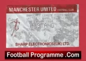 Manchester United v Charlton Athletic 1988 – Football Ticket