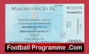 Manchester City v Manchester United 2004 – Academy Football Ticket