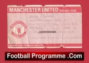 Manchester United v Everton 1985 – Match Ticket 1980s