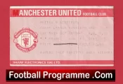 Manchester United v Liverpool 1985 – Match Ticket