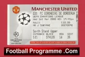 Manchester United v Bordeaux 2000 – Man Utd Ticket
