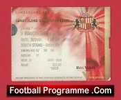 Sunderland v Manchester United 2001 – Football Ticket