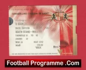 Sunderland v Manchester United 2000 – Football Ticket