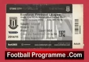 Stoke City v Manchester United 2015 – Match Ticket