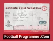 Manchester United v Feyenoord 1997 – Match Ticket
