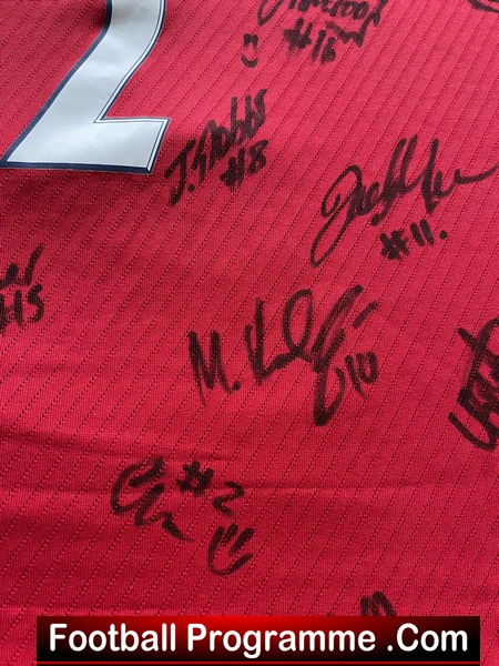 England Women Football Team Chelsea Weston Match Shirt - Multi Signed 2008 - Image 8