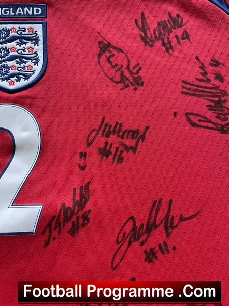 England Women Football Team Chelsea Weston Match Shirt - Multi Signed 2008 - Image 9