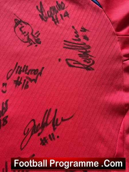 England Women Football Team Chelsea Weston Match Shirt - Multi Signed 2008 - Image 10