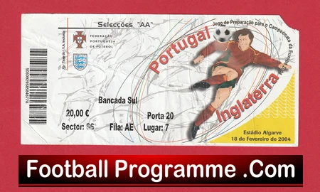 Portugal v England 2004 - Match Ticket - Image 2
