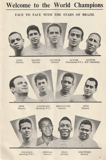 England v Brazil 1963 + Bobby Charlton - Image 3