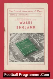 Wales v England 1956 – Amateur International