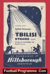 Sheffield Wednesday v Dynamo Tbilisi 1960 – Georgia Russia Football