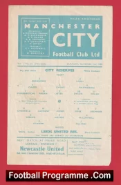 Manchester City v Leeds United 1959 – Reserves Match