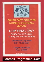 Haywards Heath v Ringmer 2002 – South East Cup Final Womens Football