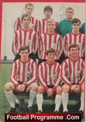 Sheffield United Football Club Multi Autographed Signed Team Picture 1969