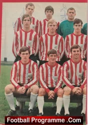 Sheffield United Football Club Multi Autographed Signed Team Picture 1969