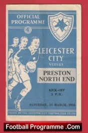 Leicester City v Preston 1954 – 1950s