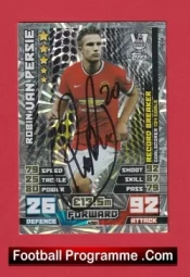 Manchester United Robin Van Persie Autographed Signed Football Card Man Utd