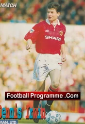 Manchester United Denis Irwin Autograph Signed Picture