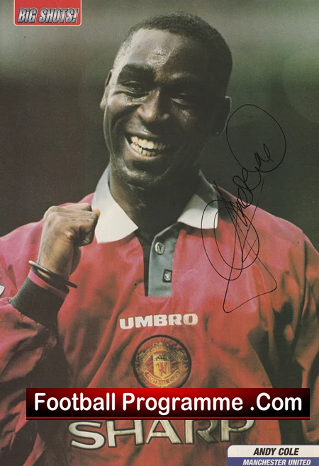 Manchester United Andy Cole Autographed Signed Picture Man Utd - Image 2