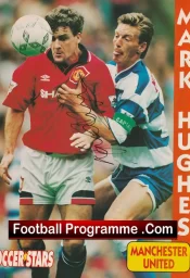 Manchester United Mark Hughes Autographed Signed Picture Man Utd