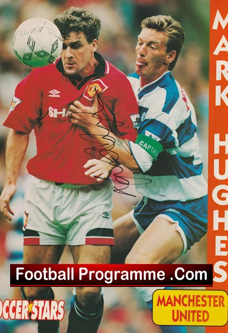 Manchester United Mark Hughes Autographed Signed Picture Man Utd - Image 2