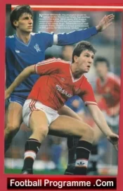 Manchester United Norman Whiteside Signed Picture Man Utd 1982 – 1989
