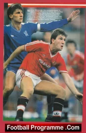 Manchester United Norman Whiteside Signed Picture Man Utd 1982 – 1989