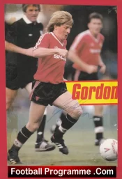 Manchester United Gordon Strachan Signed Picture Man Utd