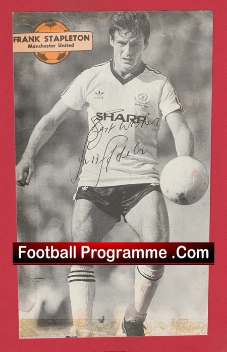 Manchester United Frank Stapleton Signed Picture Man Utd - Image 2