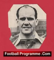 Manchester United Johnny Carey Autograph Signed Man Utd Captain 1940s