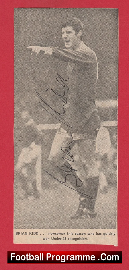 Manchester United Brian Kidd Autograph Signed Picture Man Utd - Image 2