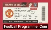 Manchester United v Hull City 2008 – Football Ticket