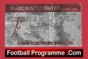 Manchester United v West Ham United 1986 – Football Ticket